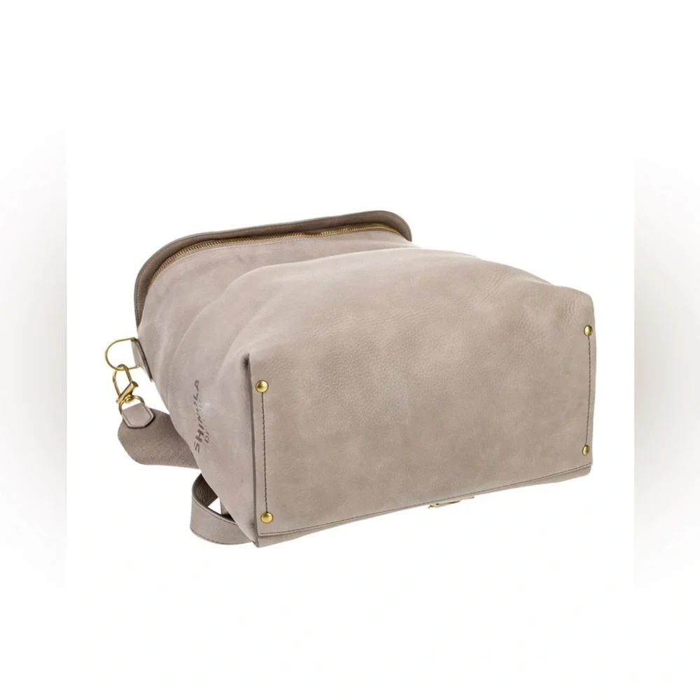 Shinola leather convertible backpack with shoulder strap - Picture 3 of 6